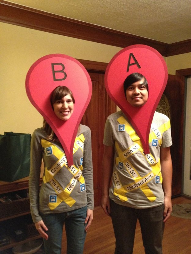 Google Maps Halloween Costume 2013